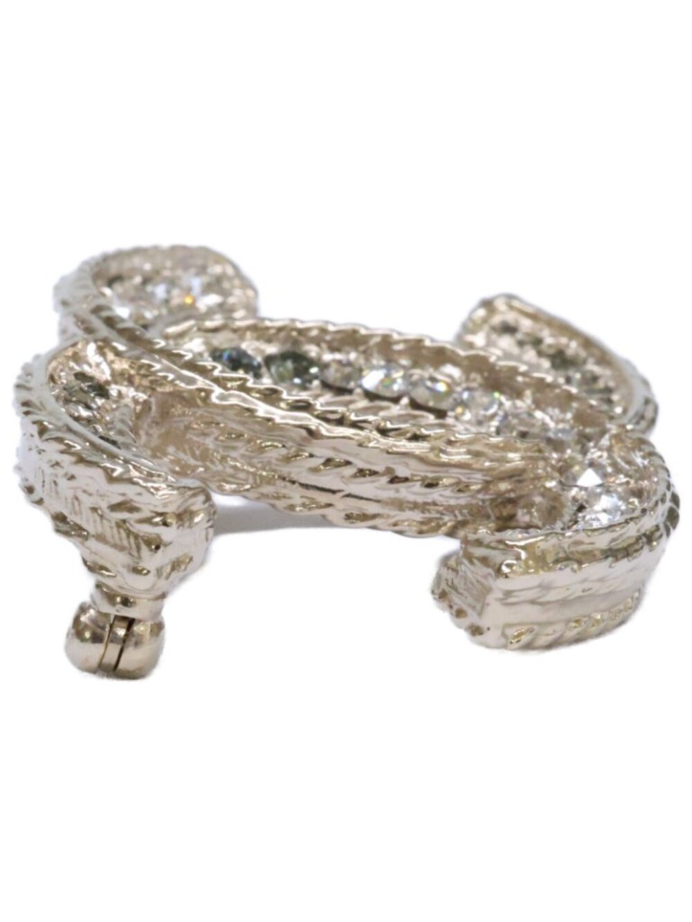 Chanel CC Logo Rhinestone Brooch - Picture 4 of 9